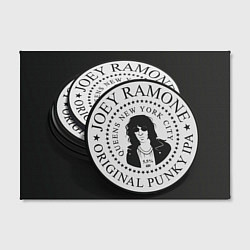 Холст прямоугольный Ramones coin, цвет: 3D-принт — фото 2