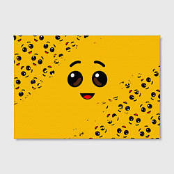 Холст прямоугольный FORTNITE BANANA FACE ФОРТНАЙТ БАНАН, цвет: 3D-принт — фото 2