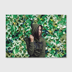 Холст прямоугольный Olga Buzova - camouflage, цвет: 3D-принт — фото 2