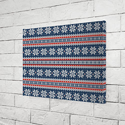 Холст прямоугольный Knitted Christmas Pattern, цвет: 3D-принт — фото 2