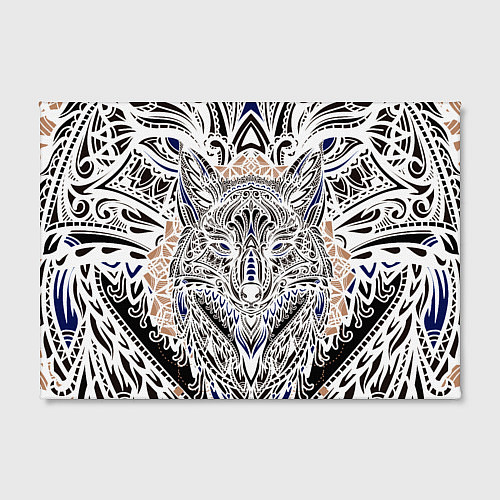 Картина прямоугольная БЕЛАЯ ЭТНИЧЕСКА ЛИСА WHITE FOX / 3D-принт – фото 2