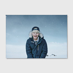 Холст прямоугольный MIN YOONGI BTS WINTER, цвет: 3D-принт — фото 2