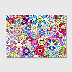 Холст прямоугольный Цветы Takashi Murakami, цвет: 3D-принт — фото 2