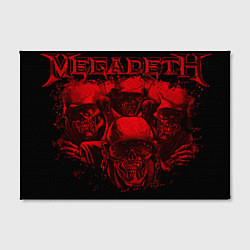 Холст прямоугольный Megadeth skeletons, цвет: 3D-принт — фото 2