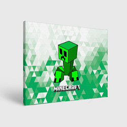 Холст прямоугольный Minecraft Creeper ползучий камикадзе, цвет: 3D-принт