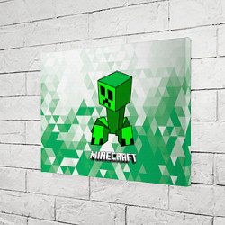 Холст прямоугольный Minecraft Creeper ползучий камикадзе, цвет: 3D-принт — фото 2