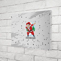 Холст прямоугольный Merry Christmas Santa Dabbing, цвет: 3D-принт — фото 2