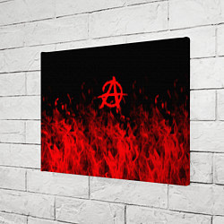 Холст прямоугольный Гражданская оборона пламя, цвет: 3D-принт — фото 2