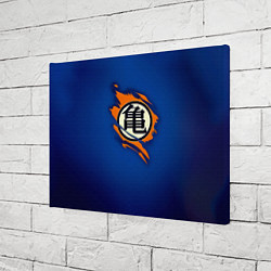 Холст прямоугольный Рваный логотип Гоку Dragon Ball, цвет: 3D-принт — фото 2