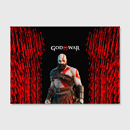 Картина прямоугольная God of War красные разводы / 3D-принт – фото 2