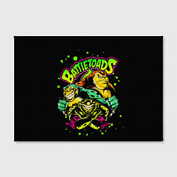 Холст прямоугольный Battletoads Боевые Жабы, цвет: 3D-принт — фото 2