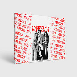 Холст прямоугольный MANESKIN POSTER СОСТАВ ГРУППЫ, цвет: 3D-принт