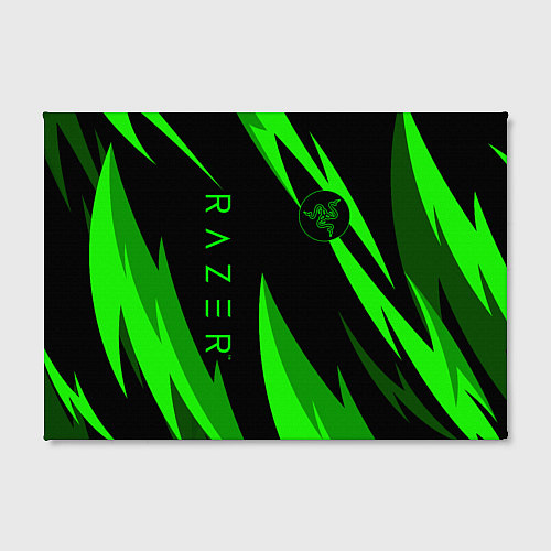 Картина прямоугольная RAZER GREEN / 3D-принт – фото 2