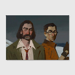 Холст прямоугольный Дюбуа и Куцураги маслом, цвет: 3D-принт — фото 2