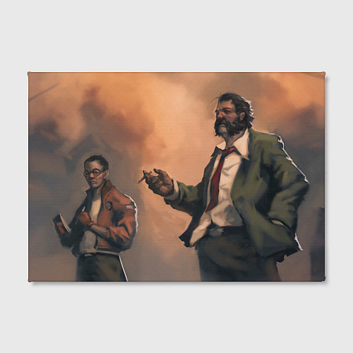 Картина прямоугольная Напарники в раздумьях / 3D-принт – фото 2