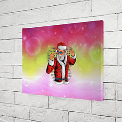 Холст прямоугольный Disco Santa 2022, цвет: 3D-принт — фото 2