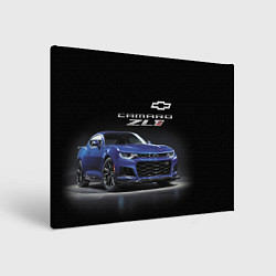 Холст прямоугольный Chevrolet Camaro ZL1 Motorsport, цвет: 3D-принт