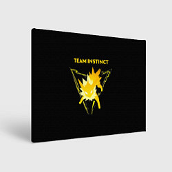 Холст прямоугольный Team Instinct - Pokemon GO, цвет: 3D-принт