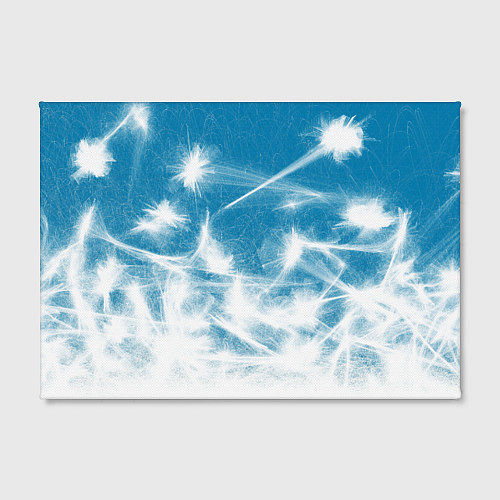 Картина прямоугольная Коллекция Зимняя сказка Снег Абстракция S-4 / 3D-принт – фото 2