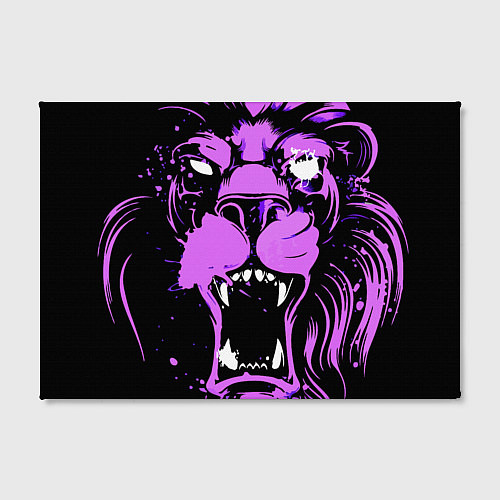 Картина прямоугольная Neon pink lion / 3D-принт – фото 2