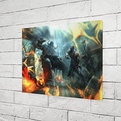 Холст прямоугольный God of War Fighting, цвет: 3D-принт — фото 2