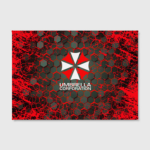 Картина прямоугольная Umbrella Corporation соты / 3D-принт – фото 2