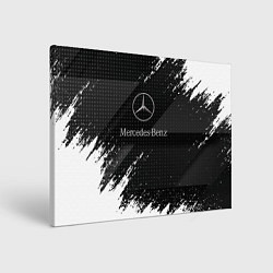 Холст прямоугольный Mercedes-Benz - Темный, цвет: 3D-принт