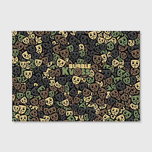 Картина прямоугольная Бабл Квас камуфляж / 3D-принт – фото 2