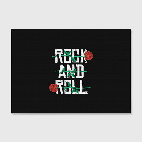 Картина прямоугольная ROCK AND ROLL розы / 3D-принт – фото 2