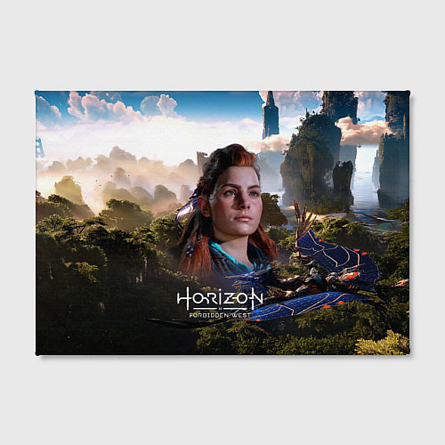 Картина прямоугольная Aloy Horizon Forbidden West game / 3D-принт – фото 2