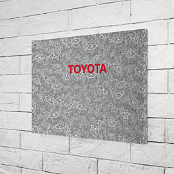 Холст прямоугольный TOYOTA PATTERN LOGO Z, цвет: 3D-принт — фото 2