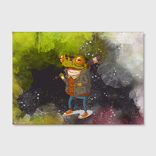 Картина прямоугольная Лягушка хулиган Frog hooligan / 3D-принт – фото 2
