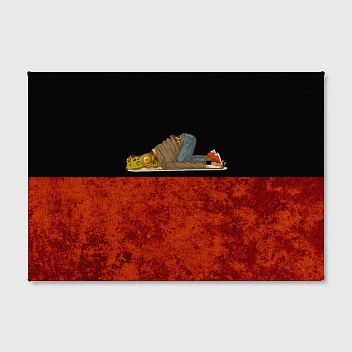 Картина прямоугольная Ленивая лягушка Lazy Frog / 3D-принт – фото 2