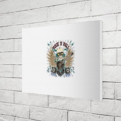 Холст прямоугольный ROCKNROLL музыкант, цвет: 3D-принт — фото 2