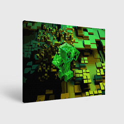 Холст прямоугольный Minecraft Creeper Mob, цвет: 3D-принт