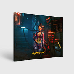 Холст прямоугольный Panam sexy cyberpunk2077 18, цвет: 3D-принт