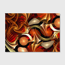 Холст прямоугольный Абстрактные цифровые спирали, цвет: 3D-принт — фото 2