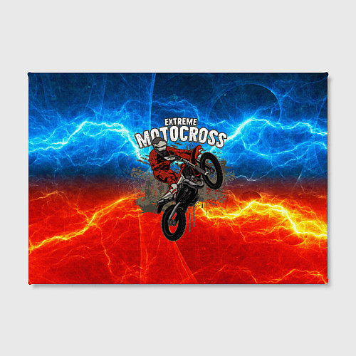 Картина прямоугольная Extreme Motocross / 3D-принт – фото 2