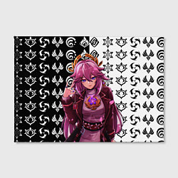 Холст прямоугольный Яэ Мико прекрасная Геншин Импакт, цвет: 3D-принт — фото 2
