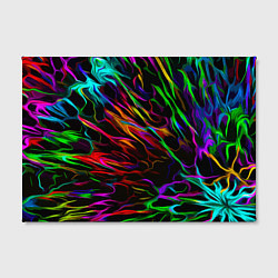 Холст прямоугольный Neon pattern Vanguard, цвет: 3D-принт — фото 2