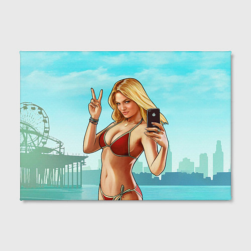 Картина прямоугольная GTA Beach girl / 3D-принт – фото 2
