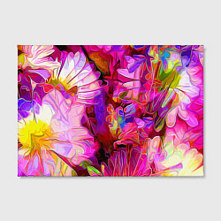 Холст прямоугольный Красочный цветочный паттерн Floral pattern, цвет: 3D-принт — фото 2