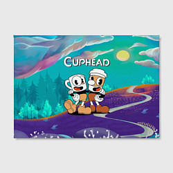 Холст прямоугольный Cuphead чашечка кофе, цвет: 3D-принт — фото 2