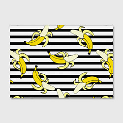 Холст прямоугольный Banana pattern Summer, цвет: 3D-принт — фото 2