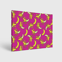 Холст прямоугольный Banana pattern Summer Color, цвет: 3D-принт