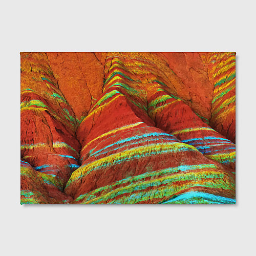 Картина прямоугольная Знаменитые разноцветные горы Китай / 3D-принт – фото 2