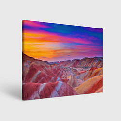 Холст прямоугольный Краски природы Горы Neon Китай, цвет: 3D-принт