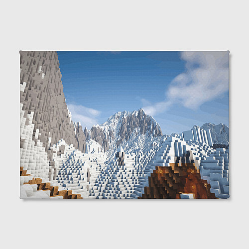 Картина прямоугольная Minecraft Mountains Video game / 3D-принт – фото 2