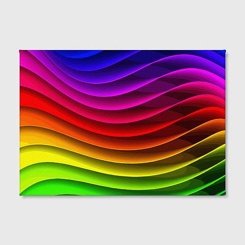 Картина прямоугольная Color line neon pattern Abstraction Summer 2023 / 3D-принт – фото 2