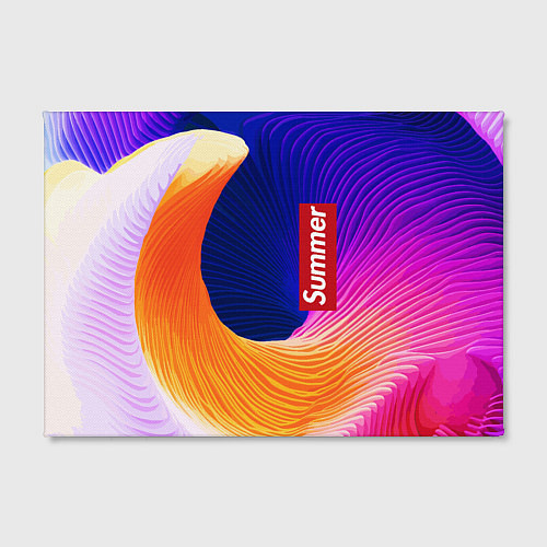 Картина прямоугольная Цветная волна Summer / 3D-принт – фото 2
